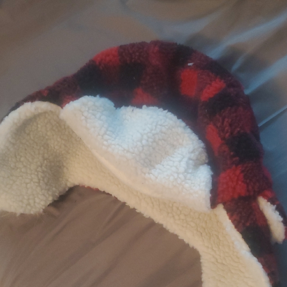 The Children's Place Cream and White Fleece Hat